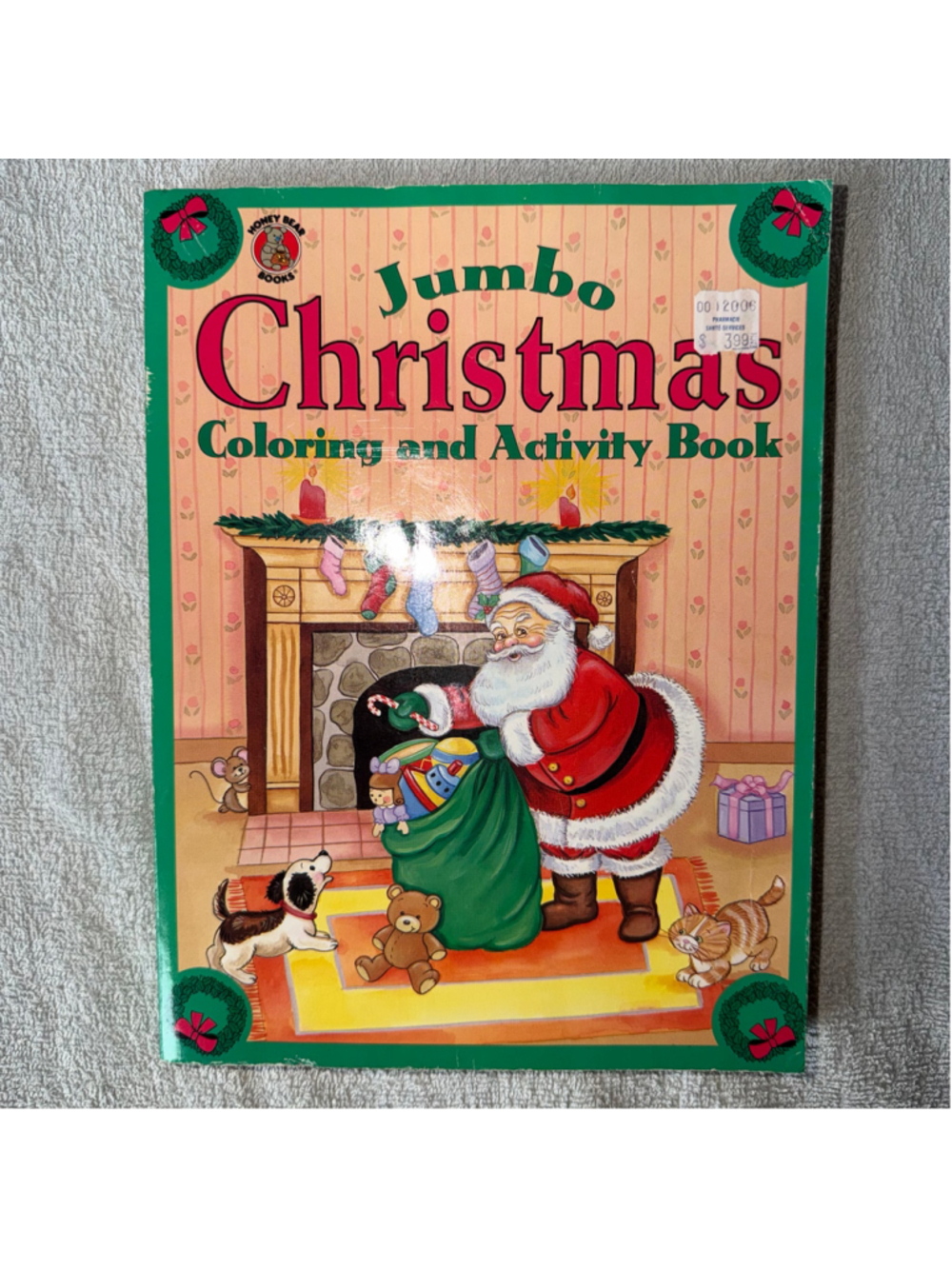 NOS Vintage 1986 Modern Publishing Jumbo Christmas Color & Activity Book